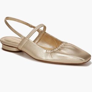 Gold Venice Slingback Flats